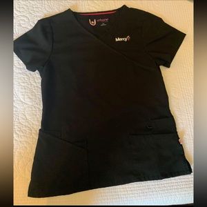 Mercy black scrub tops